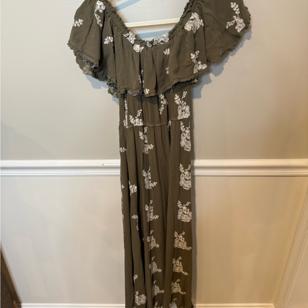 Altar'd State Olive Green Dress